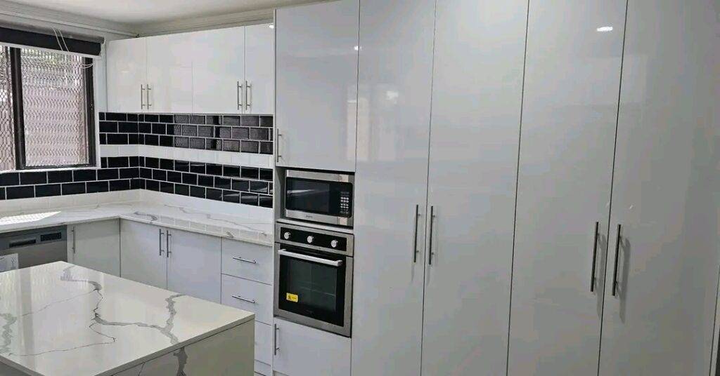 Granite kitchen top installation done by Granite Carpentry.